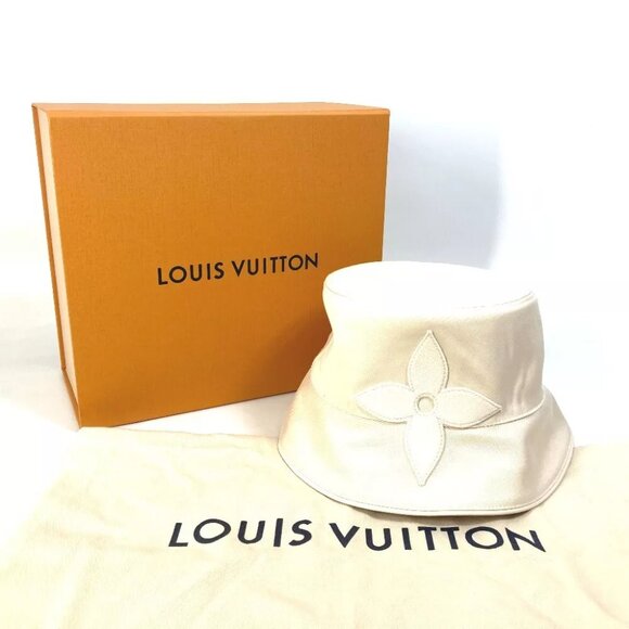 LOUIS VUITTON M7090 Bucket Hat-LV First hat bucket hat bob hat cotton Beige main image 6